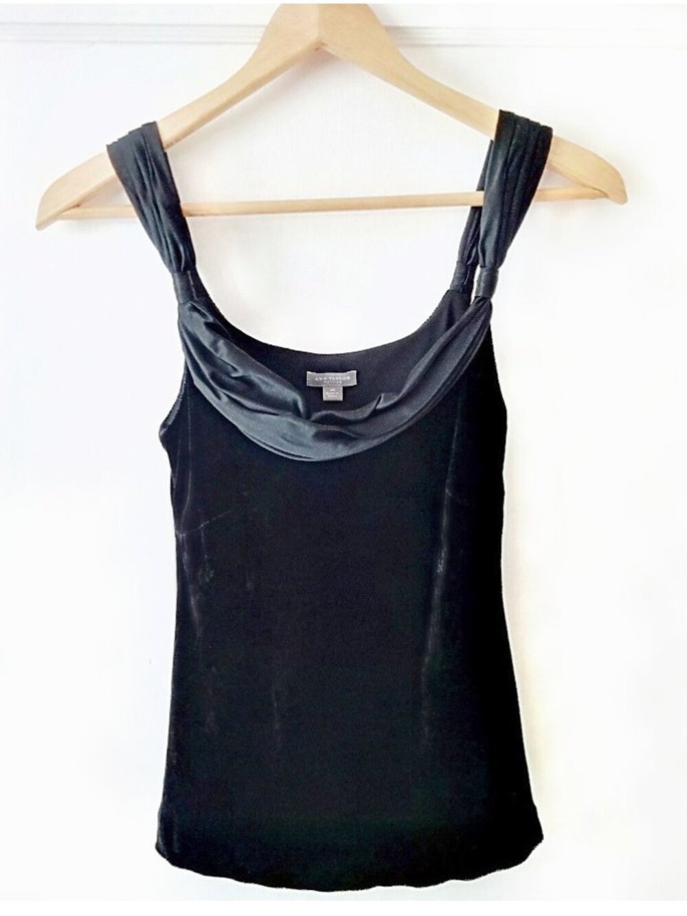 Ann Taylor Velvet & Silk Dressy Camisole Tank Top